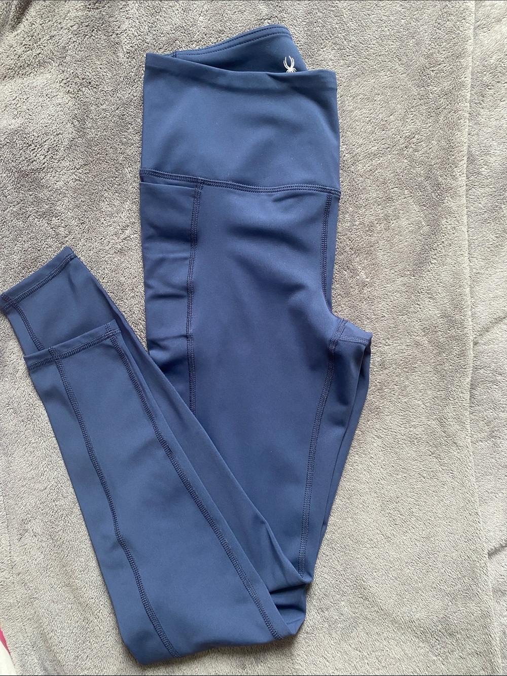 New Spyder navy blue leggings (size s)